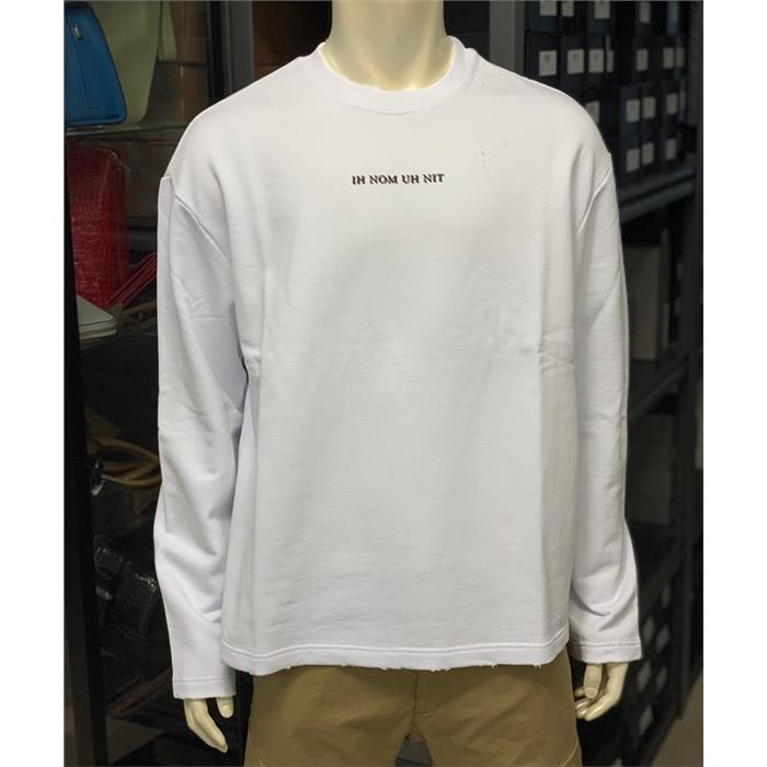 IH NOM UH NIT Logo Crewneck Sweatshirt Men Black Cotton