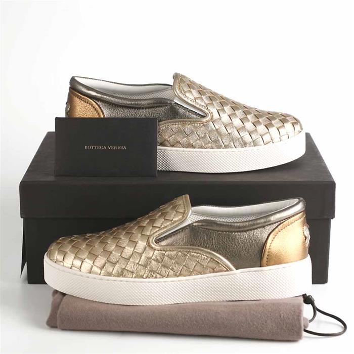 Bottega Veneta Women’s Intrecciato Low-Top Sneakers 370760 VCJH1 8493