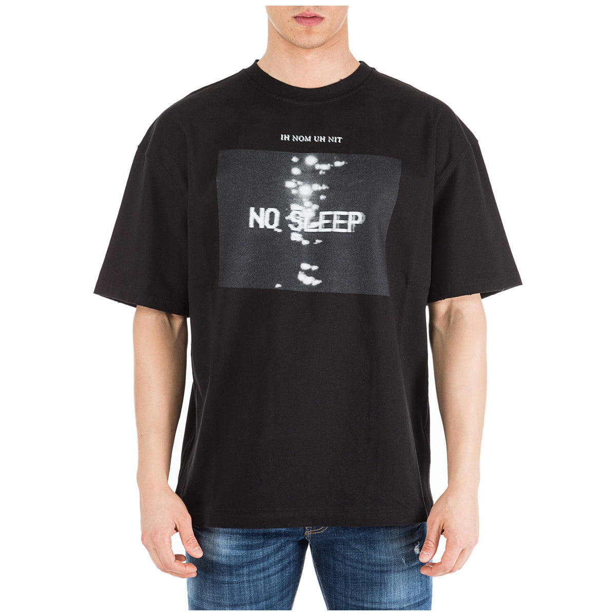 IH NOM UH NIT Men's No Sleep Logo Print Short Sleeve T-Shirt NUS19230