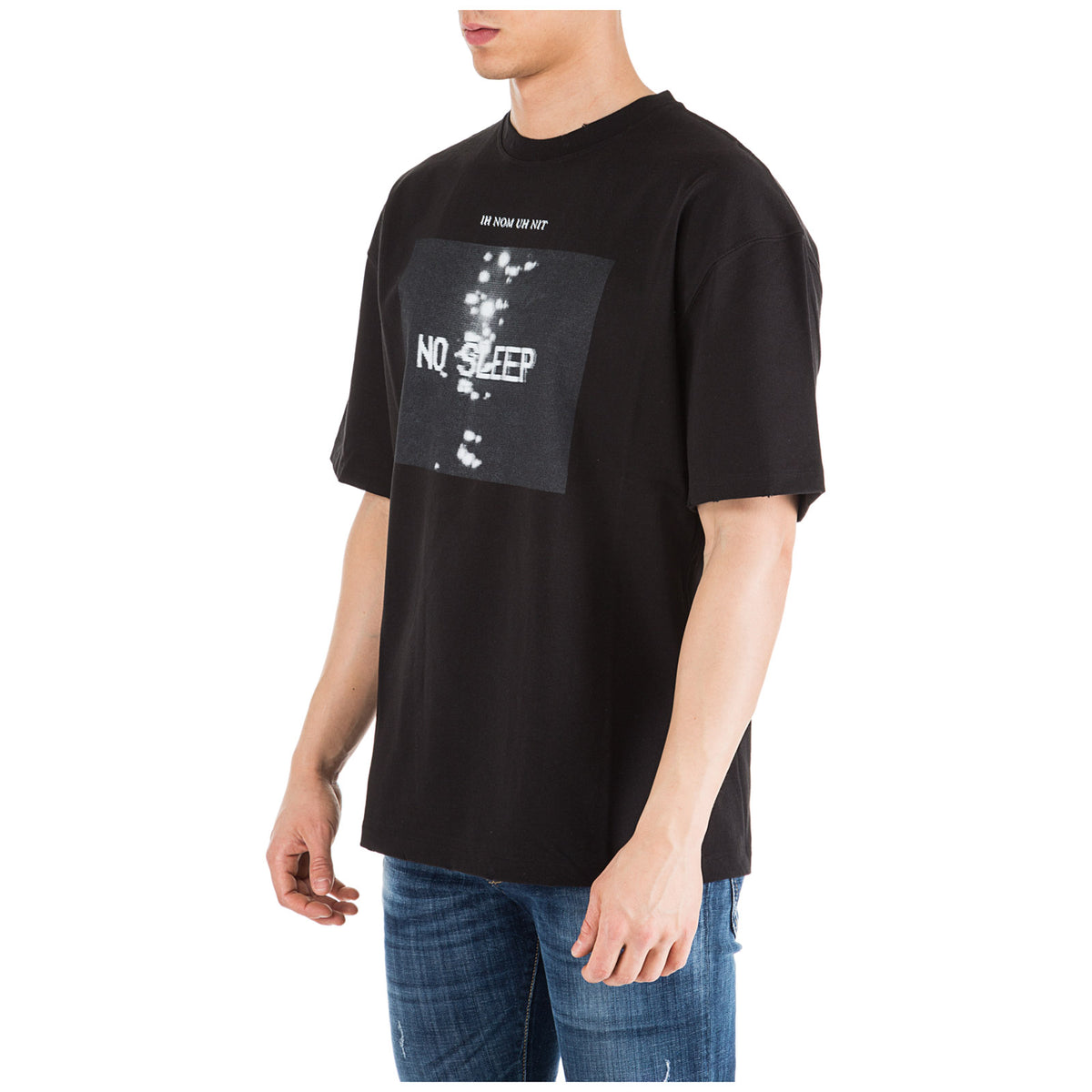 IH NOM UH NIT Men's No Sleep Logo Print Short Sleeve T-Shirt NUS19230