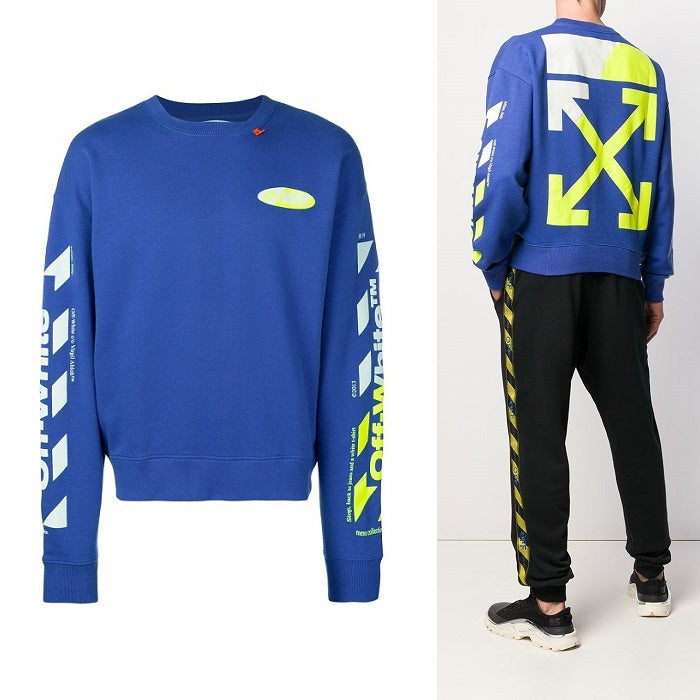 OFF WHITE Stripe Logo T-Shirt for Men