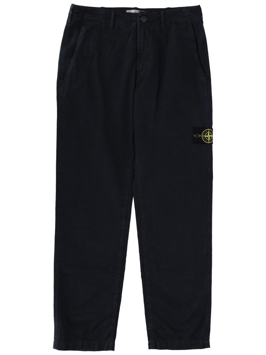 STONE ISLAND Beige Wool-Blend Suit Trousers