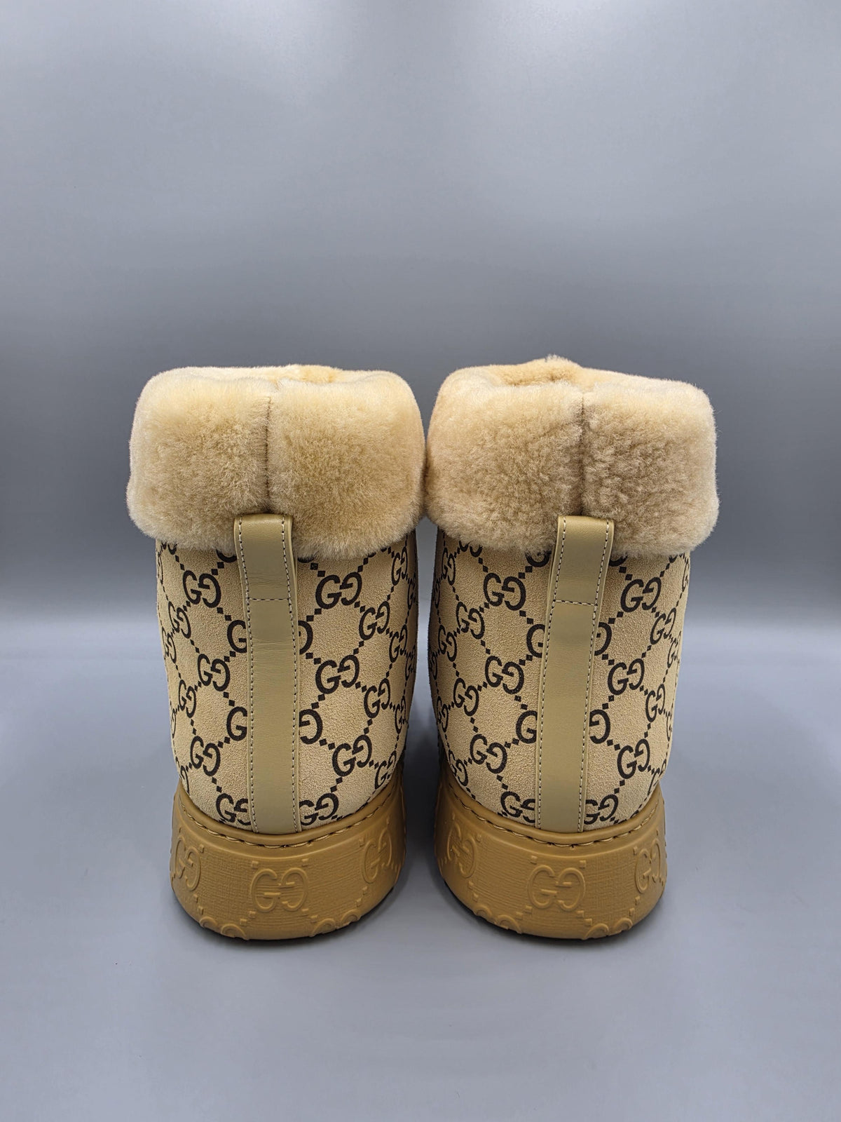 GUCCI Women’s Merino Wool Beige Long Boots 857912