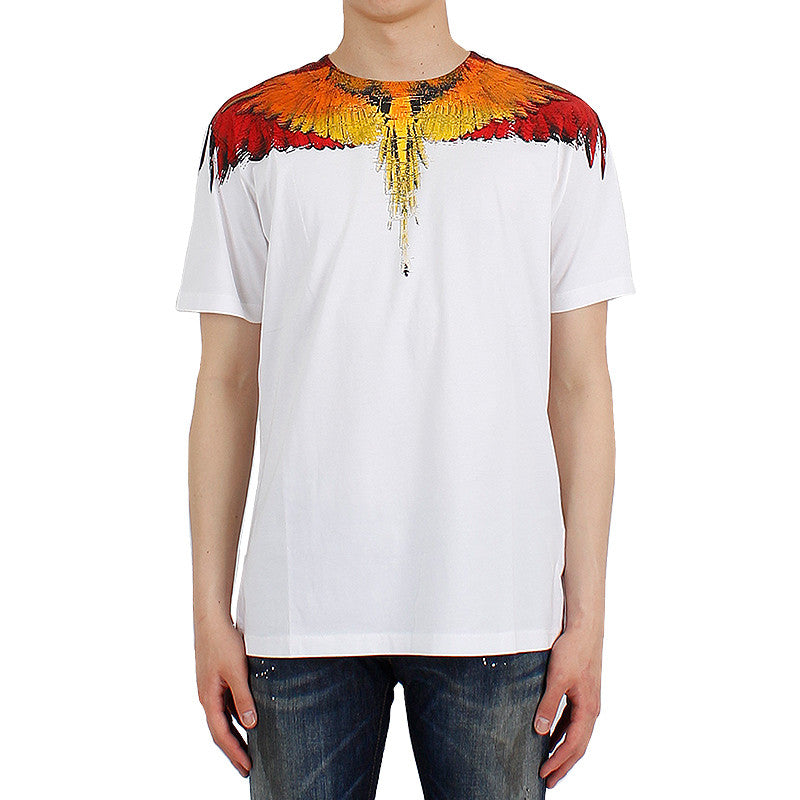Marcelo Burlon Wings Round Short Sleeve T-Shirt