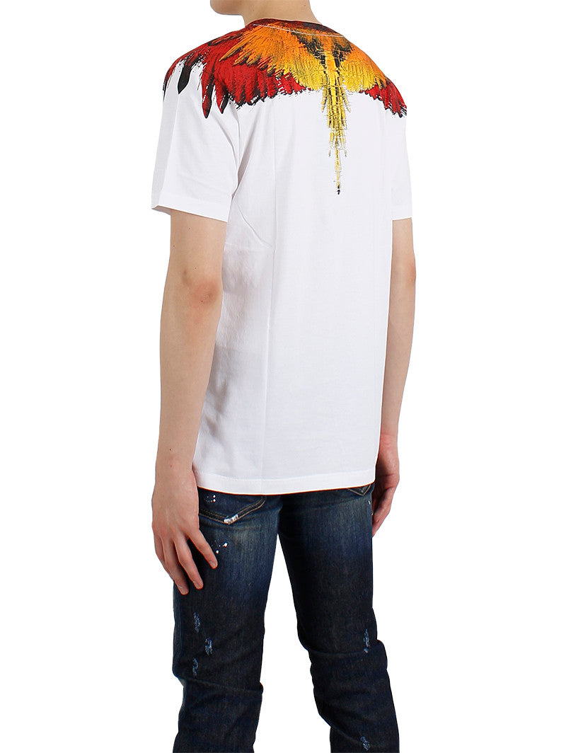 Marcelo Burlon Wings Round Short Sleeve T-Shirt