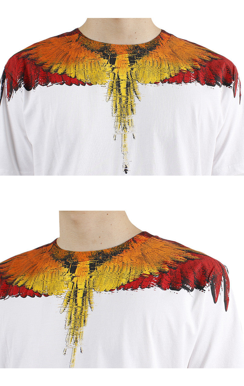 Marcelo Burlon Wings Round Short Sleeve T-Shirt