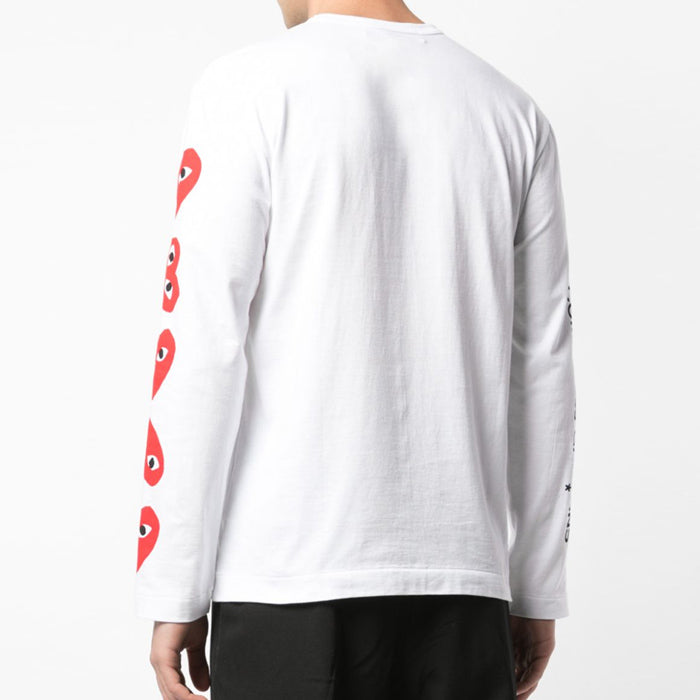 Comme des Garcons Big Heart Logo Long Sleeve Crewneck T-Shirt P1T262