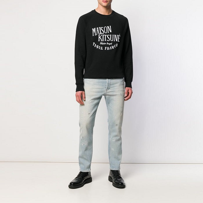 Maison Kitsune Men's Palais Royal Black Sweatshirt AM00300KM0001