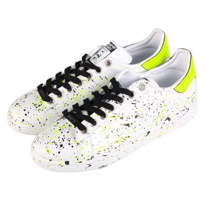 Adidas Stan Smith Neon Low-Top Sneakers for Men
