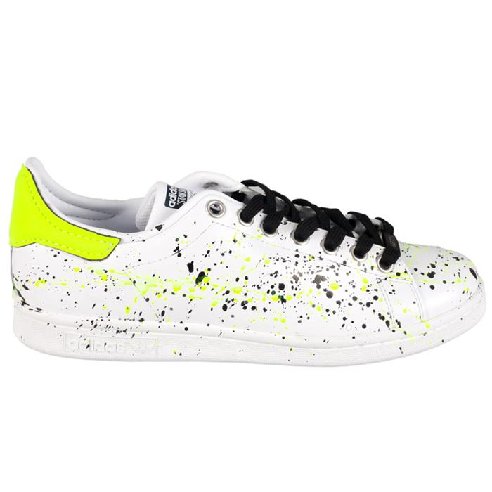 Adidas Stan Smith Neon Low-Top Sneakers for Men
