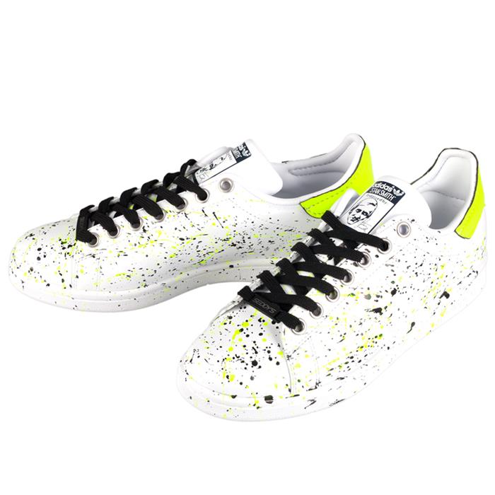 Adidas Stan Smith Neon Low-Top Sneakers for Men