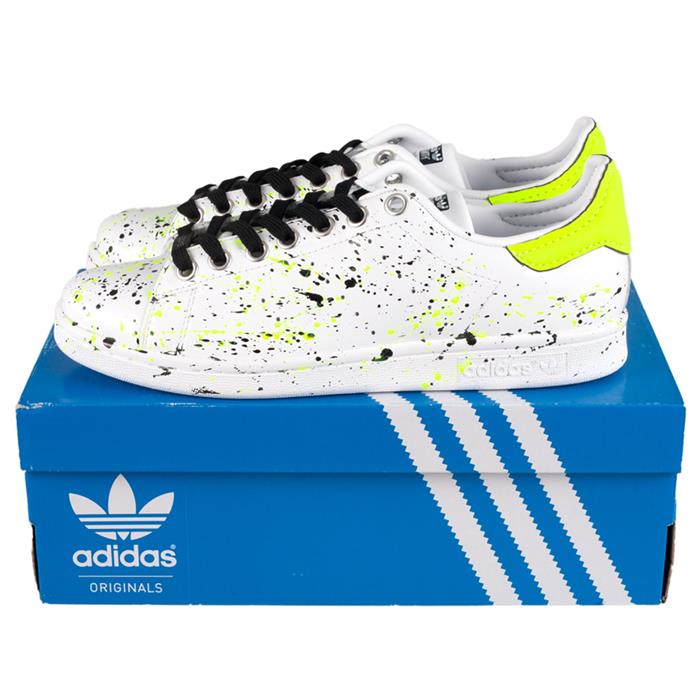 Adidas Stan Smith Neon Low-Top Sneakers for Men