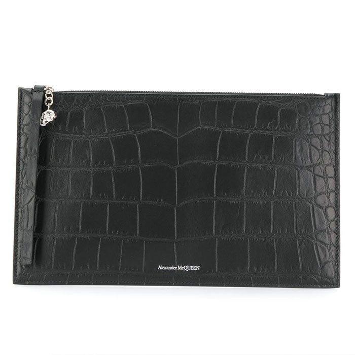 Alexander Mcqueen Skull Leather Clutch Bag 570916 DZT0I