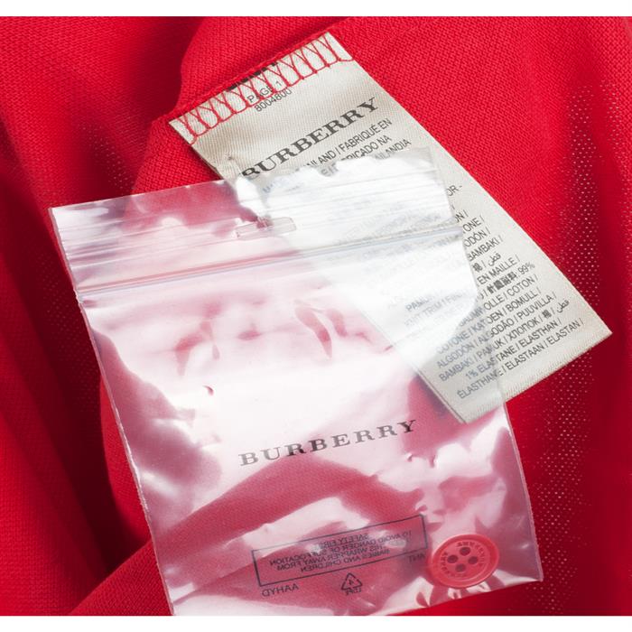 BURBERRY Women's Long Sleeve Polo Shirt 8004800 ROSSO