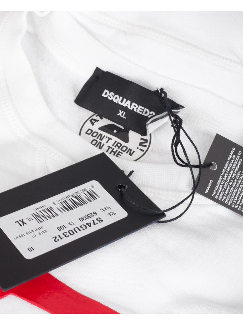 Dsquared2 ICON Logo Men's Crewneck Sweatshirt White S74GU0312 S25030 100