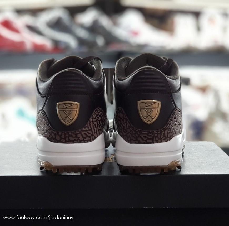 Air Jordan Bronze Golf Low-Top Sneakers for Men