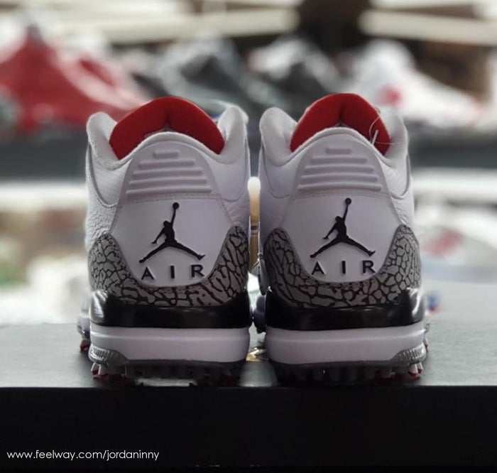 Air Jordan White Cement Golf Low Sneakers