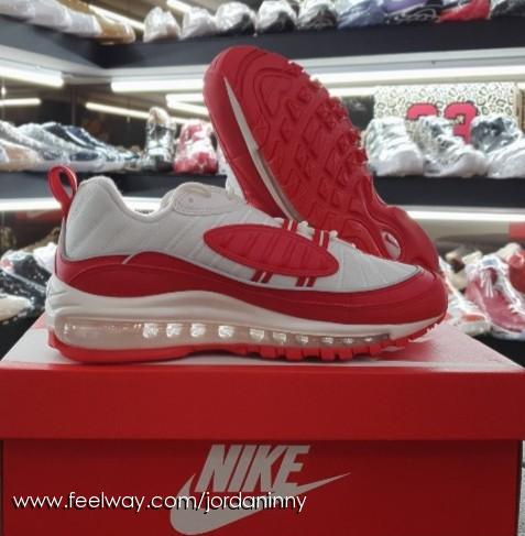 Nike Air Max 98 University Red Low-Top Sneakers