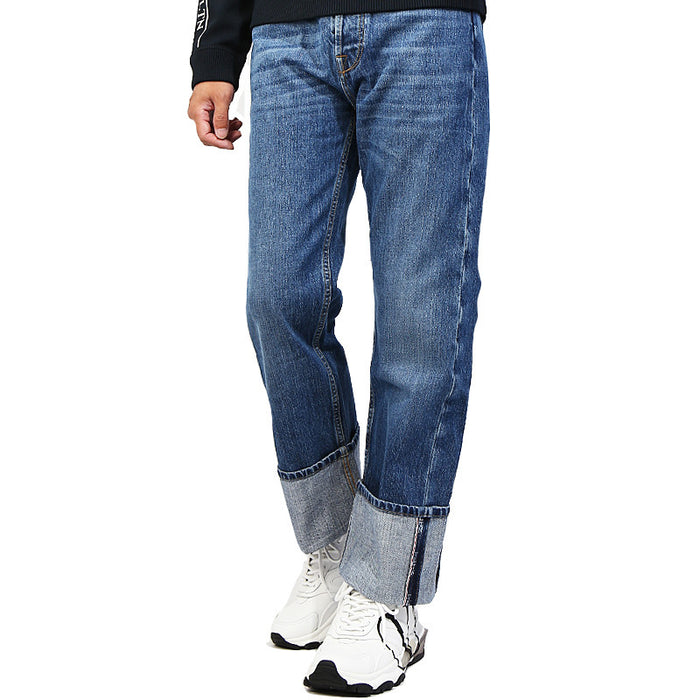 VALENTINO Adonis Roll-Up Denim Jeans Men’s Blue