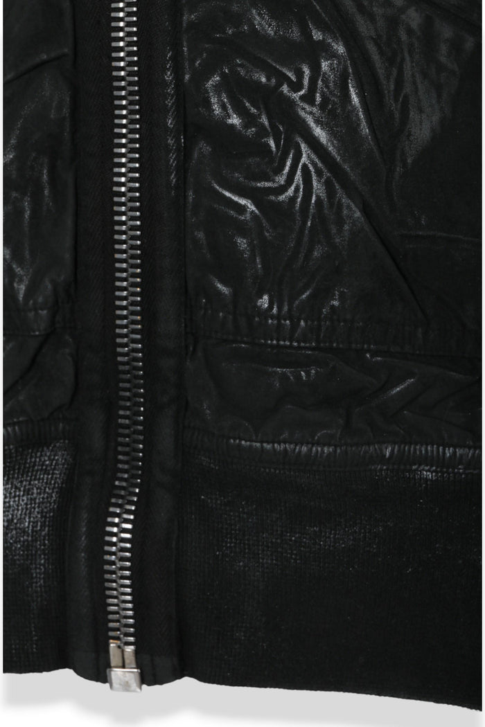 Rick Owens DRKSHDW Gimp Flight Bomber Jacket Black DU01E3772 PF 09