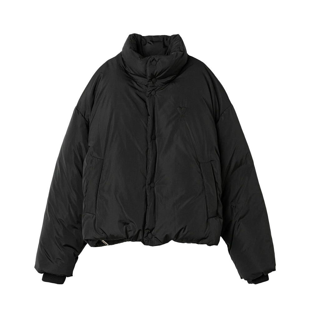 AMI Taffeta Duck Down Puffer Jacket for Men HJK818 PL0039 001