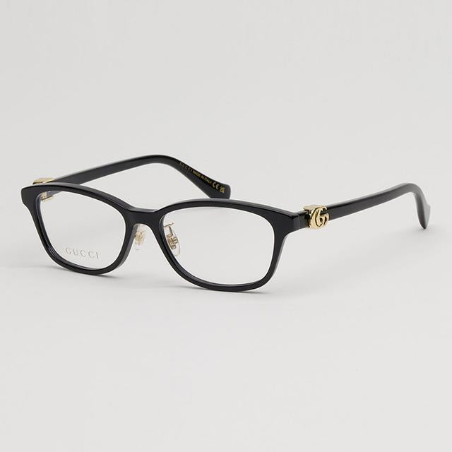 GUCCI Black Square Acetate Eyeglass Frames Asian Fit Unisex