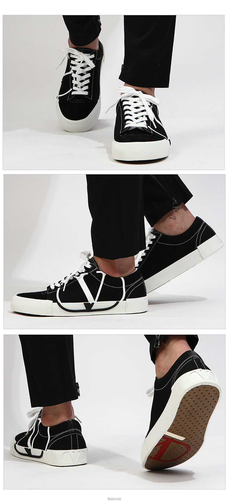 VALENTINO Adonis V Logo Men's Low Top Sneakers SY2S0C38 0NI