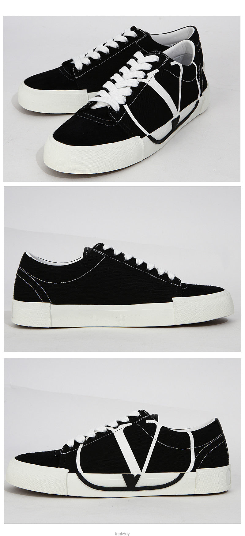 VALENTINO Adonis V Logo Men's Low Top Sneakers SY2S0C38 0NI