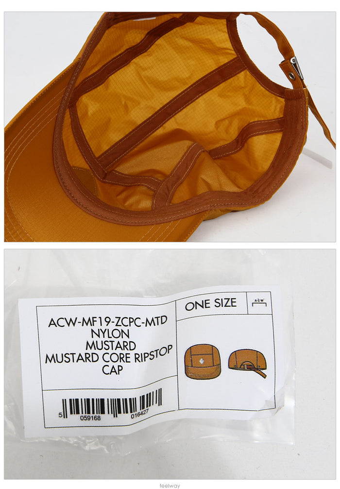 A-COLD-WALL Ripstop Mustard Adonis Baseball Cap