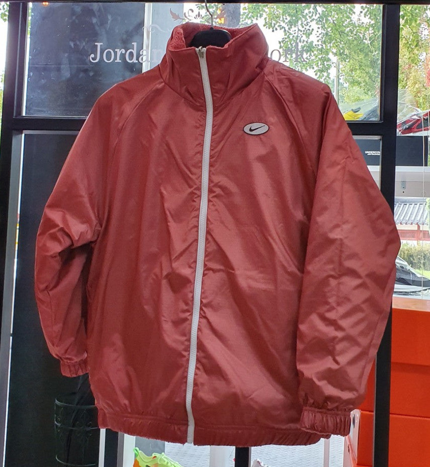 Nike Big Swoosh Fleece Sherpa Reversible Woven Jacket for Women