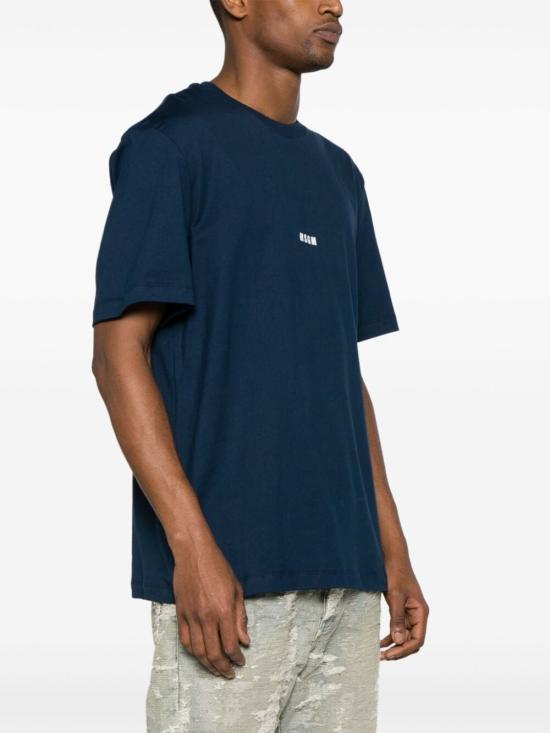 MSGM Navy Short Sleeve T-Shirt