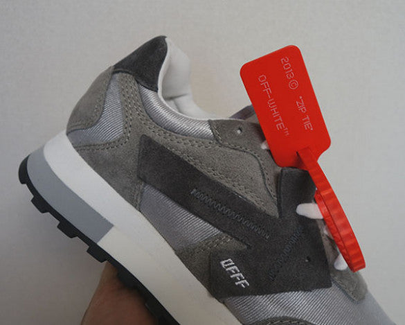 OFF WHITE Arrow Suede HG Runner Sneakers Gray