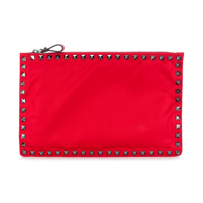 VALENTINO Rockstud Red Clutch Bag SY0P0565NOV