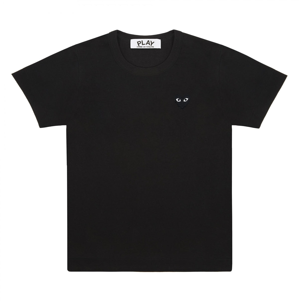 Comme des Garcons Women’s Short Sleeve Tee One-Point Black/Red Patch