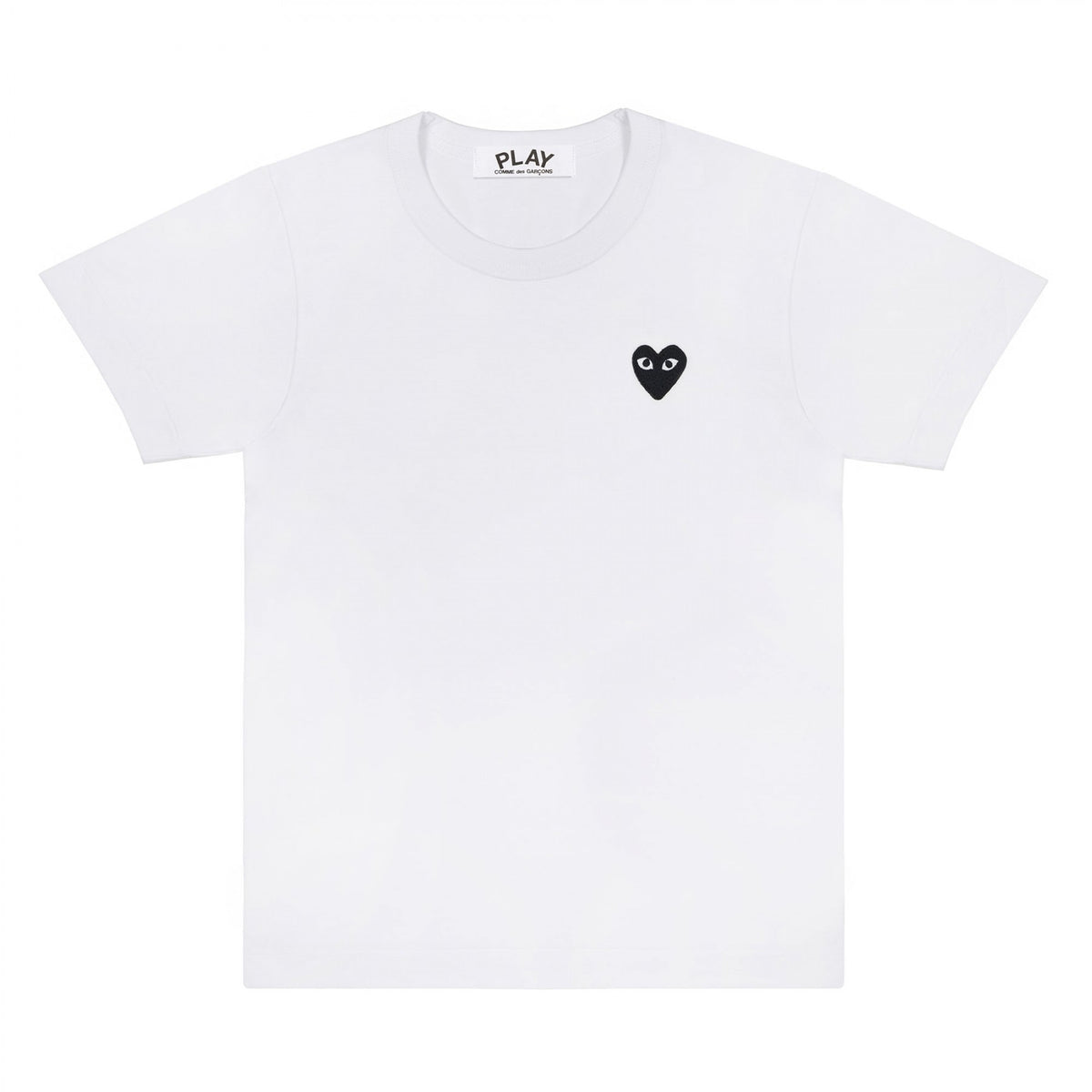 Comme des Garcons Women’s Short Sleeve Tee One-Point Black/Red Patch