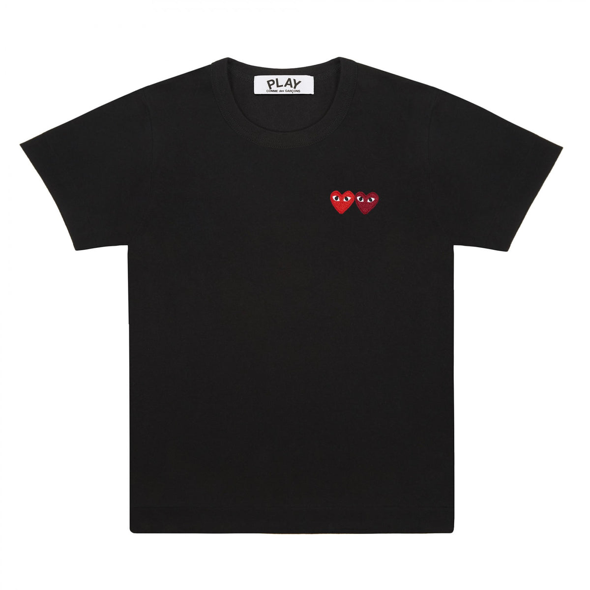 Comme des Garcons Women's Double Patch Logo Short Sleeve T-Shirt AX T226