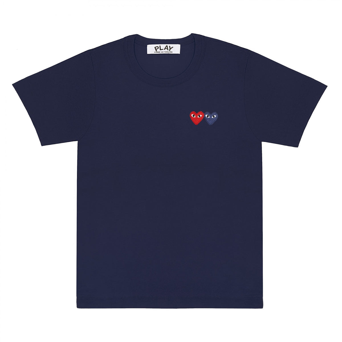 Comme des Garcons Women's Double Patch Logo Short Sleeve T-Shirt AX T226