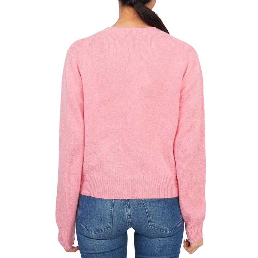 SPORTY&RICH Pink Crewneck Knit Sweater for Women