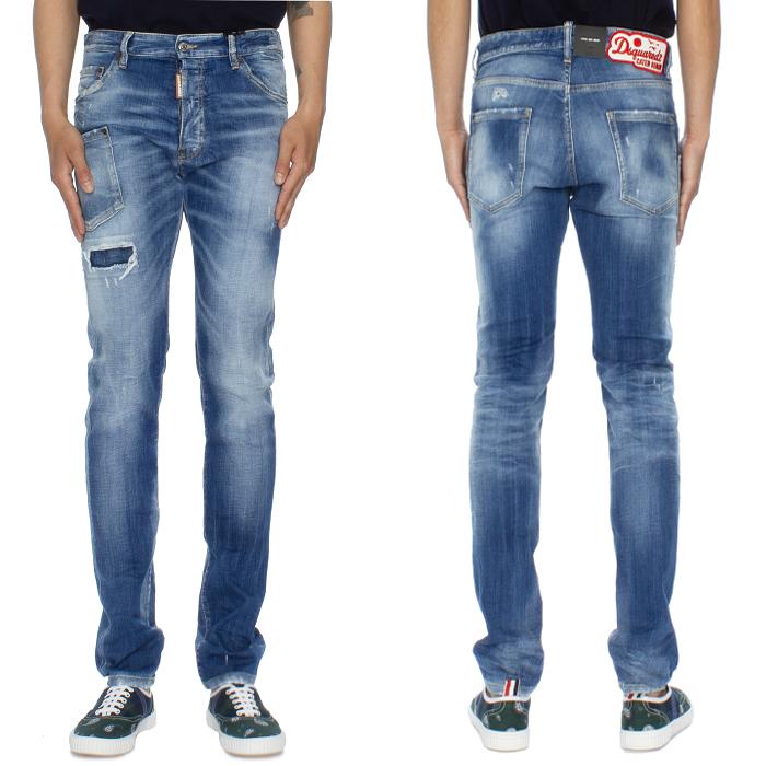Dsquared2 Cotton Cool Guy Jeans Blue Denim Pants for Men