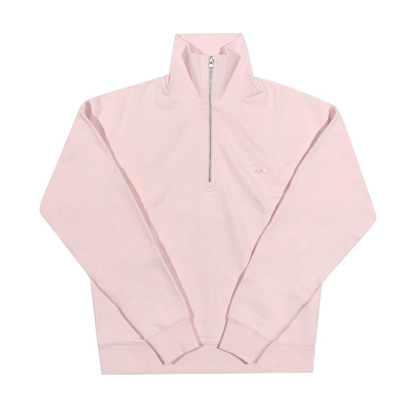 Maison Kitsune Baby Fox Patch Half-Zip Sweatshirt Women Ivor MW00304 KM0325 0140