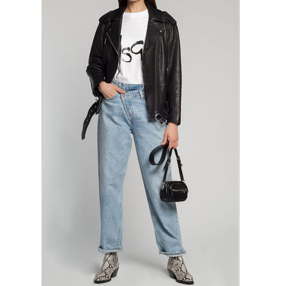 MSGM Women’s Spray Logo Print Short Sleeve T-Shirt 2841MDM74 207298 01