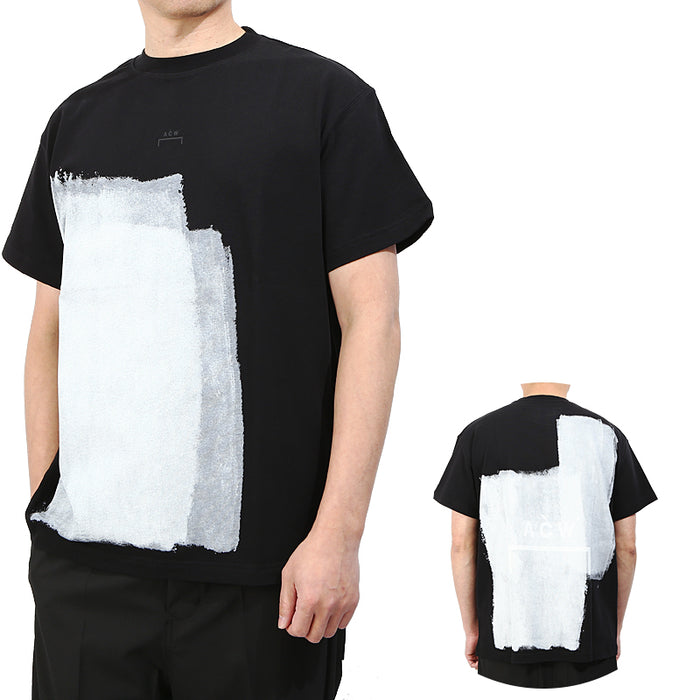 A-COLD-WALL Painted Short Sleeve T-Shirt Men’s Black Cotton MTS007WHL C