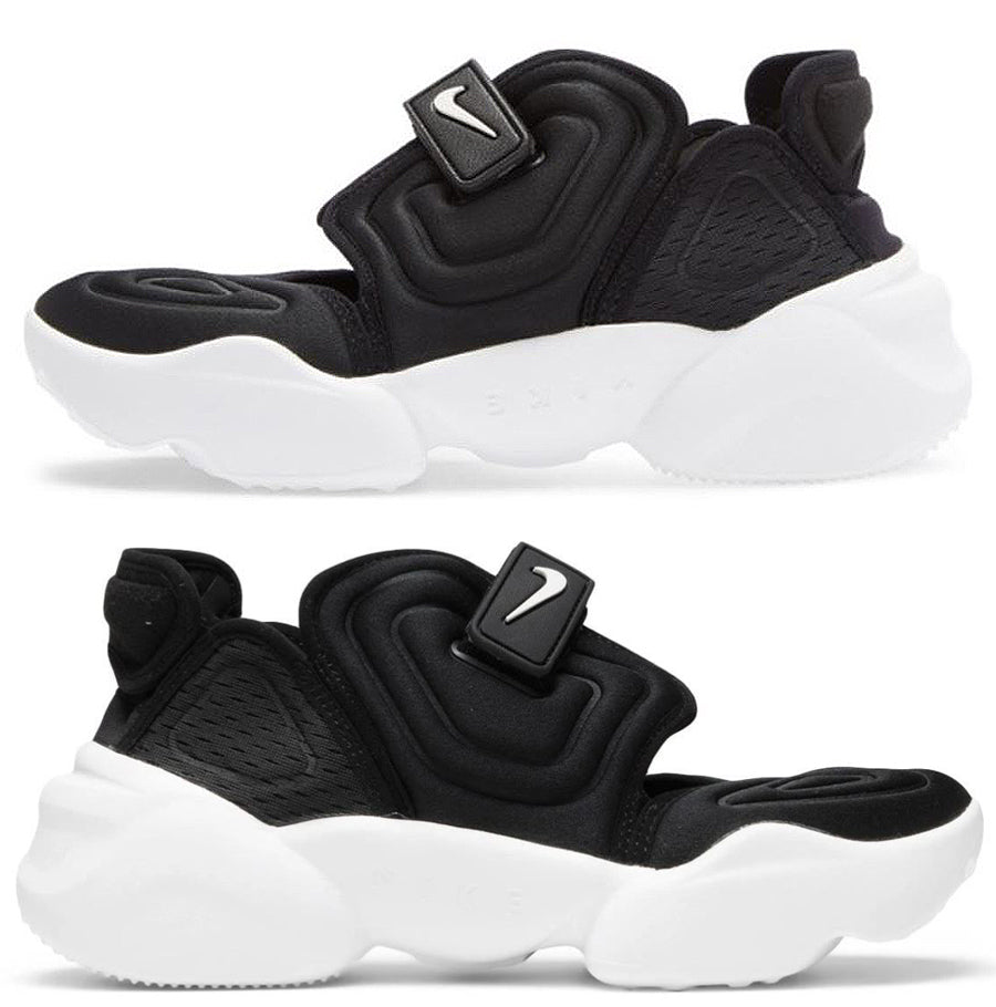 Nike Aqua Rift Black Women's Low-Top Sneakers Tabi Socks Included BQ4797