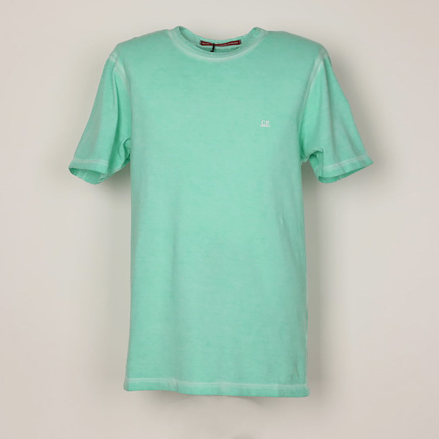 CP Company Garment-Dyed Mint Short Sleeve T-Shirt Unisex Cotton
