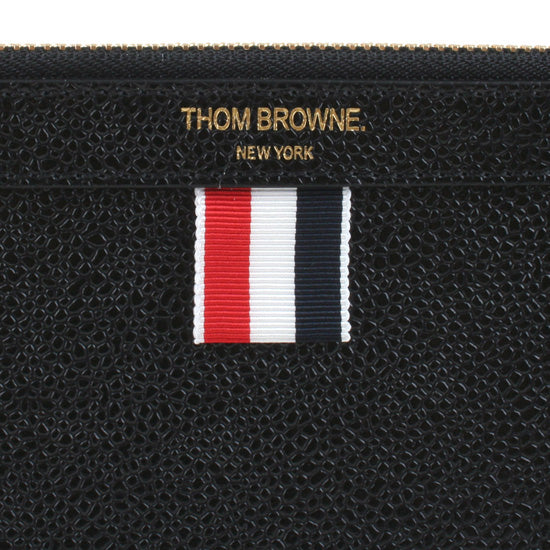 THOM BROWNE Pebble Grain Leather Small Clutch Bag