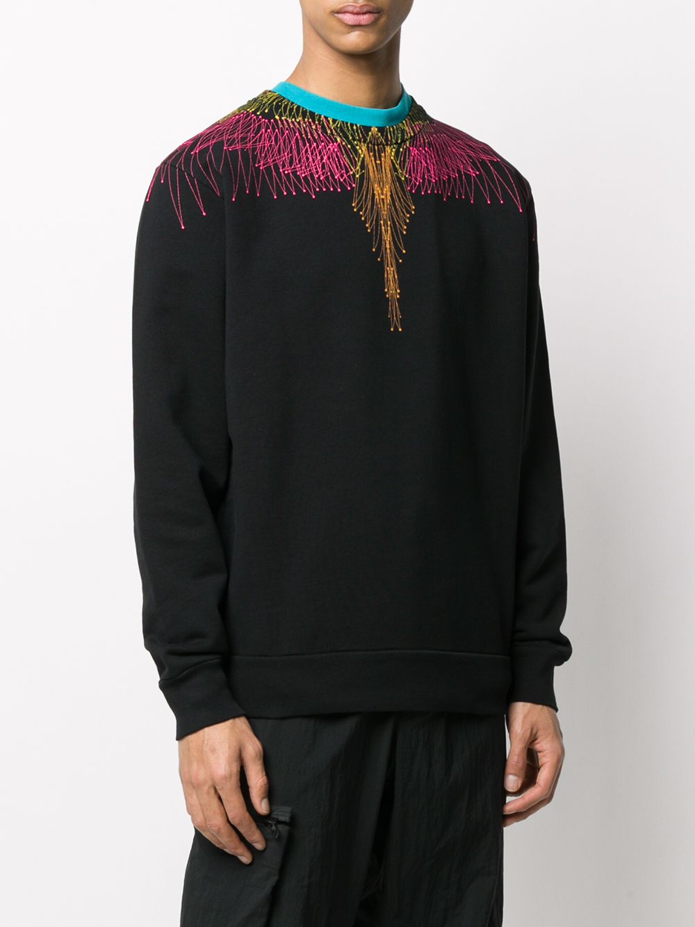 Marcelo Burlon Beige Wings Crewneck Sweatshirt Men