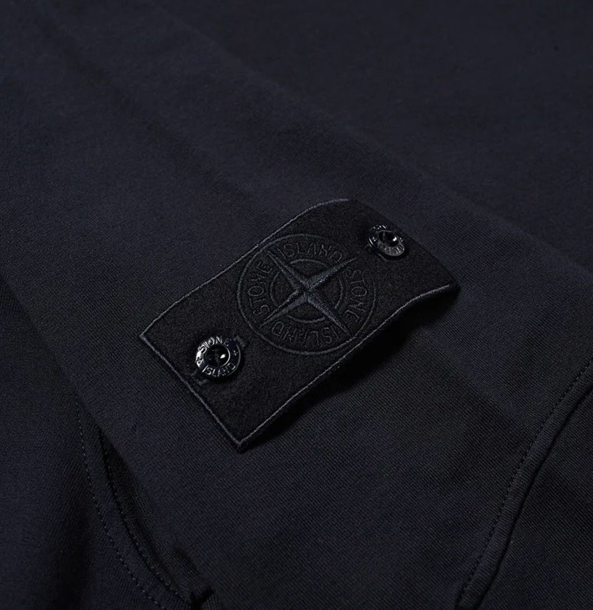 STONE ISLAND Ghost Piece Half-Zip Hoodie Navy Men’s Pullover Hoodie