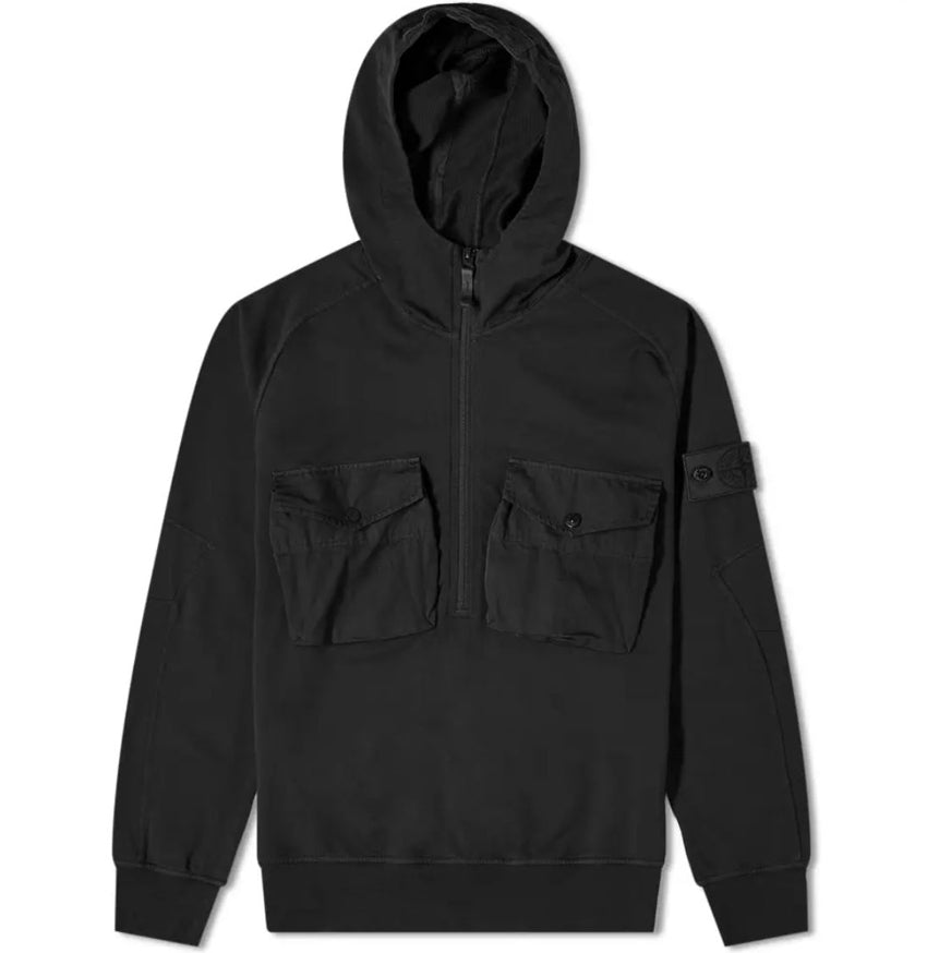 STONE ISLAND Men's Ghost Piece Half-Zip Hoodie 7215636F3