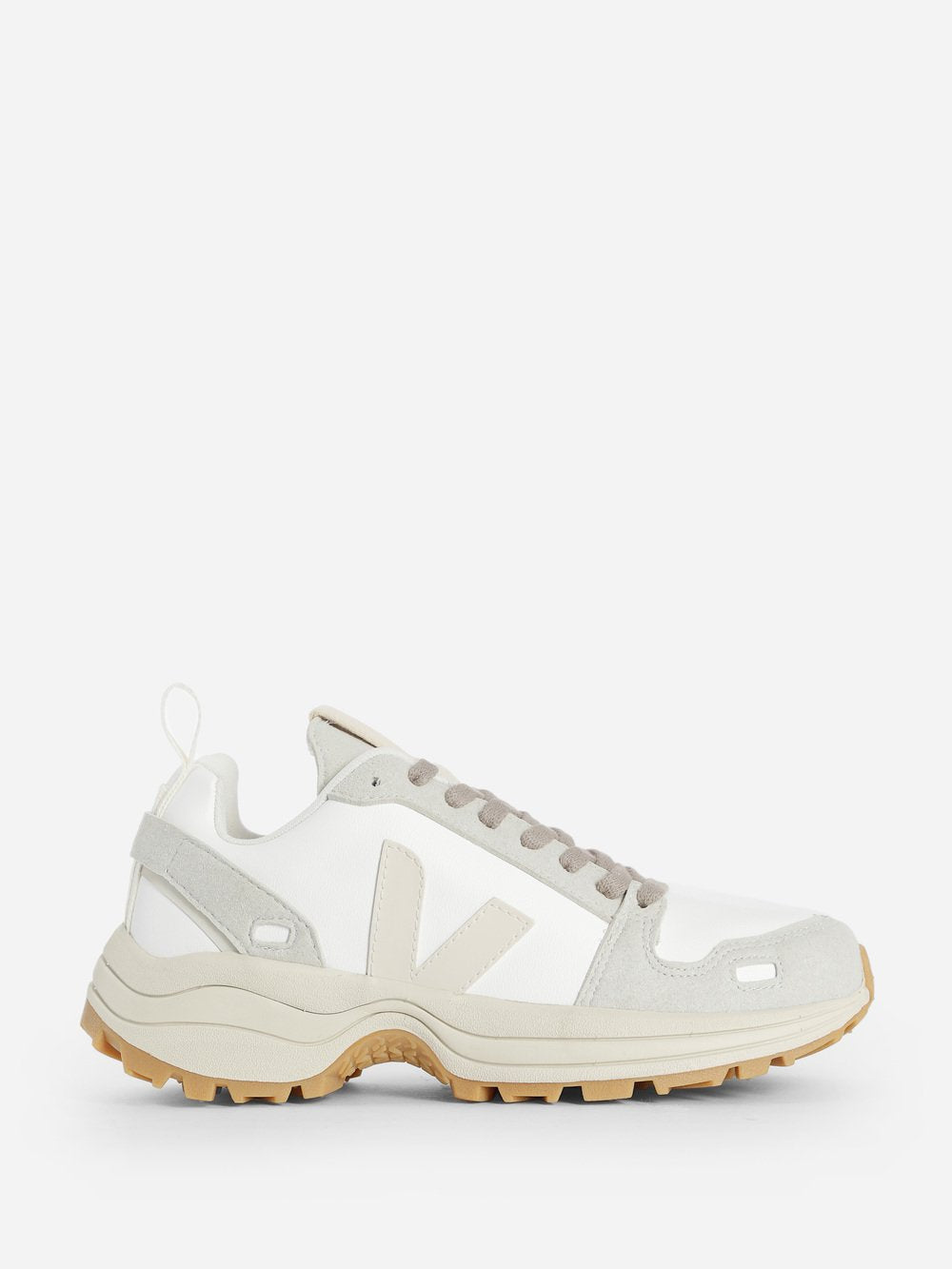 Rick Owens x VEJA Men's Hiking Megalace White Low Top Sneakers VM20S7814SLVE08