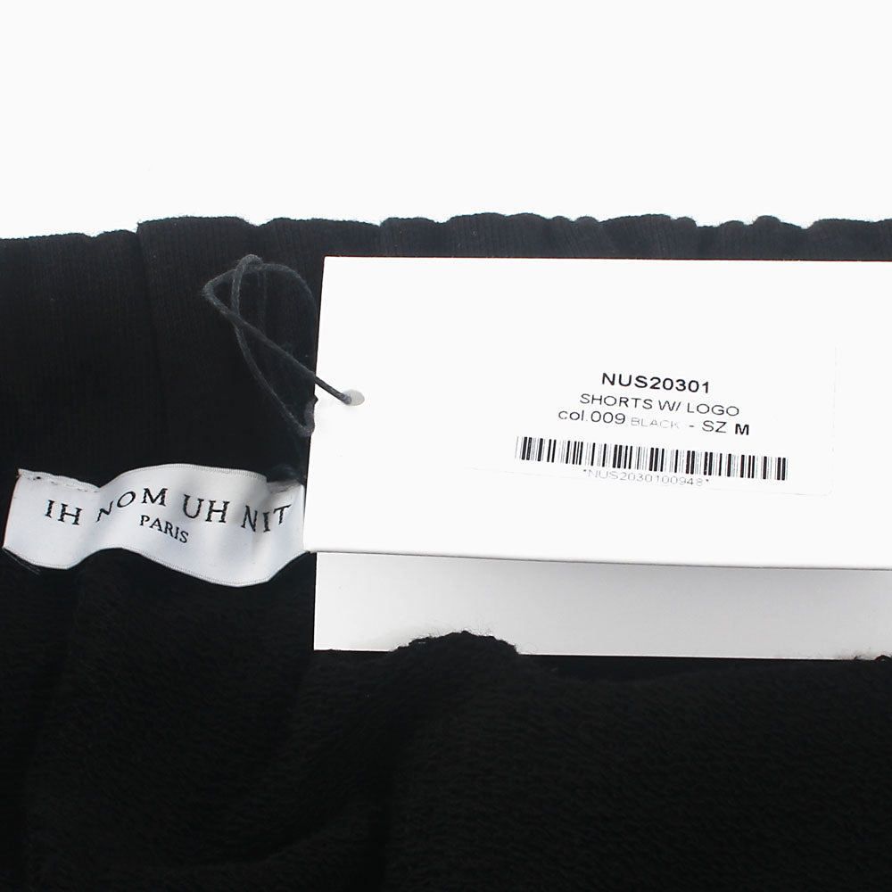 IH NOM UH NIT Men's Logo Print Black Sweat Shorts NUS20301 009